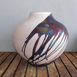 RAAQUU Large 13" Issho Vase PRE-ORDER Raku Pottery by RAAQUU