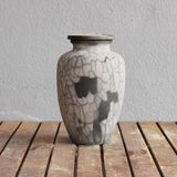 RAAQUU Omoide Ceramic Urn (Pre-Order) for Adult Remains - Raku Pottery 170 cubic inches Unique Handmade Cremation Vessel for Ashes, Pets, Cats, Dogs by RAAQUU