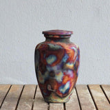 RAAQUU Omoide Ceramic Urn (Pre-Order) for Adult Remains - Raku Pottery 170 cubic inches Unique Handmade Cremation Vessel for Ashes, Pets, Cats, Dogs by RAAQUU