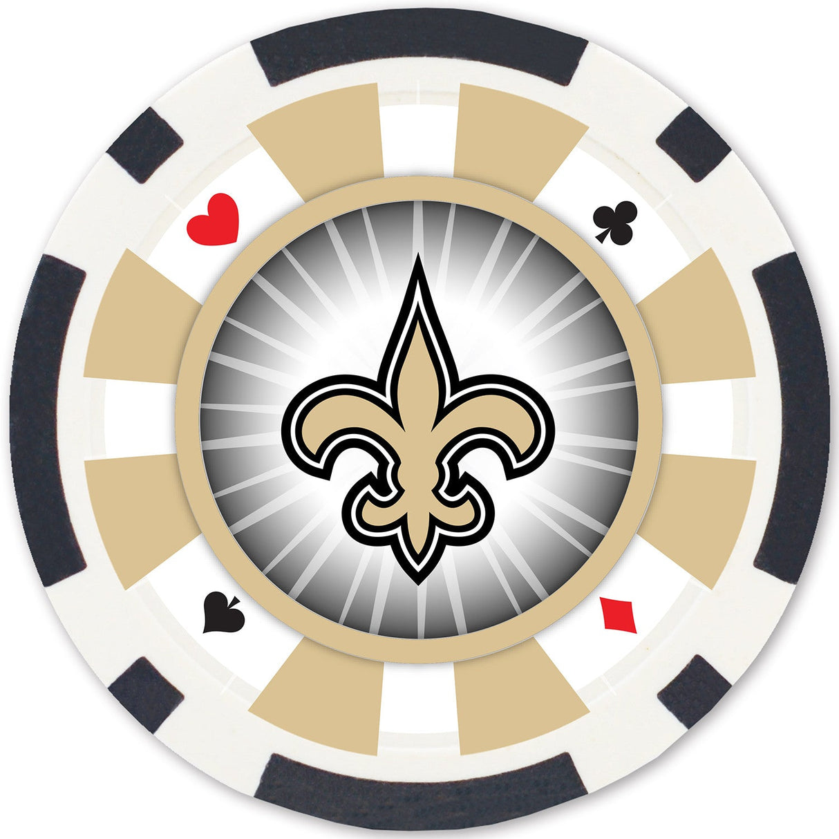 New Orleans Saints 100 Piece Poker Chips by MasterPieces Puzzle Company INC