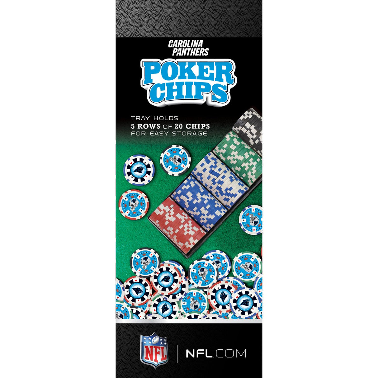 Carolina Panthers 100 Piece Poker Chips by MasterPieces Puzzle Company INC