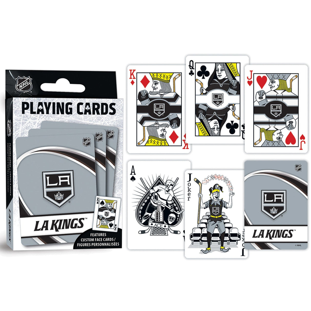 Los Angeles Kings Playing Cards - 54 Card Deck by MasterPieces Puzzle Company INC