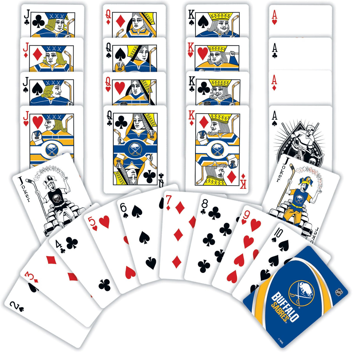 Buffalo Sabres Playing Cards - 54 Card Deck by MasterPieces Puzzle Company INC