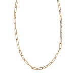 Paperclip Classic Gold Necklace Chain by ETHICGOODS