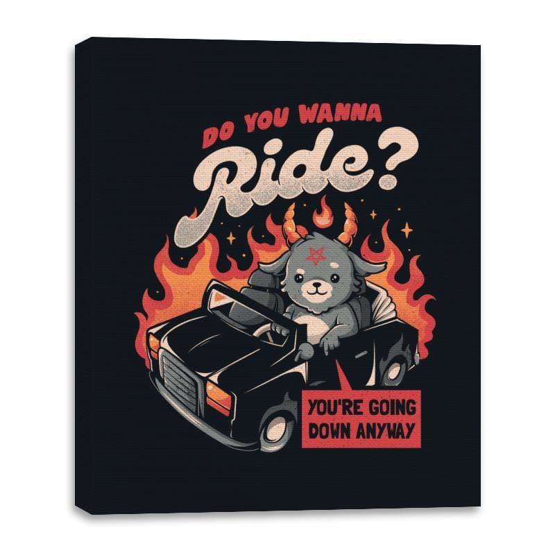 Ride to Hell - Canvas Wraps by RIPT Apparel - Vysn