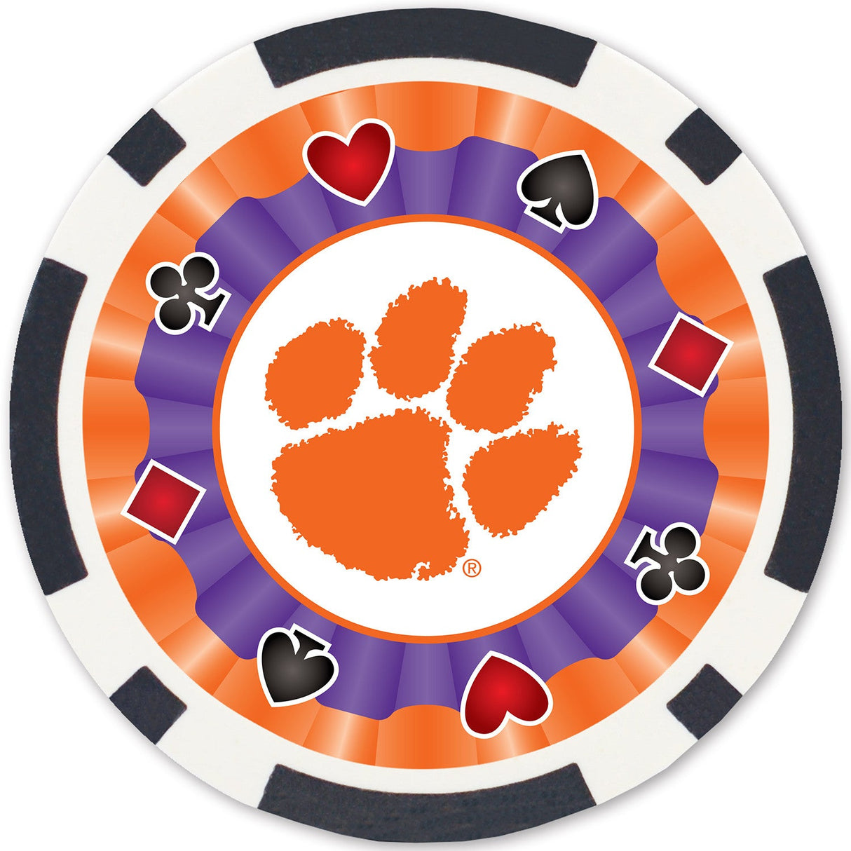 Clemson Tigers 100 Piece Poker Chips by MasterPieces Puzzle Company INC