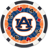 Auburn Tigers 100 Piece Poker Chips by MasterPieces Puzzle Company INC