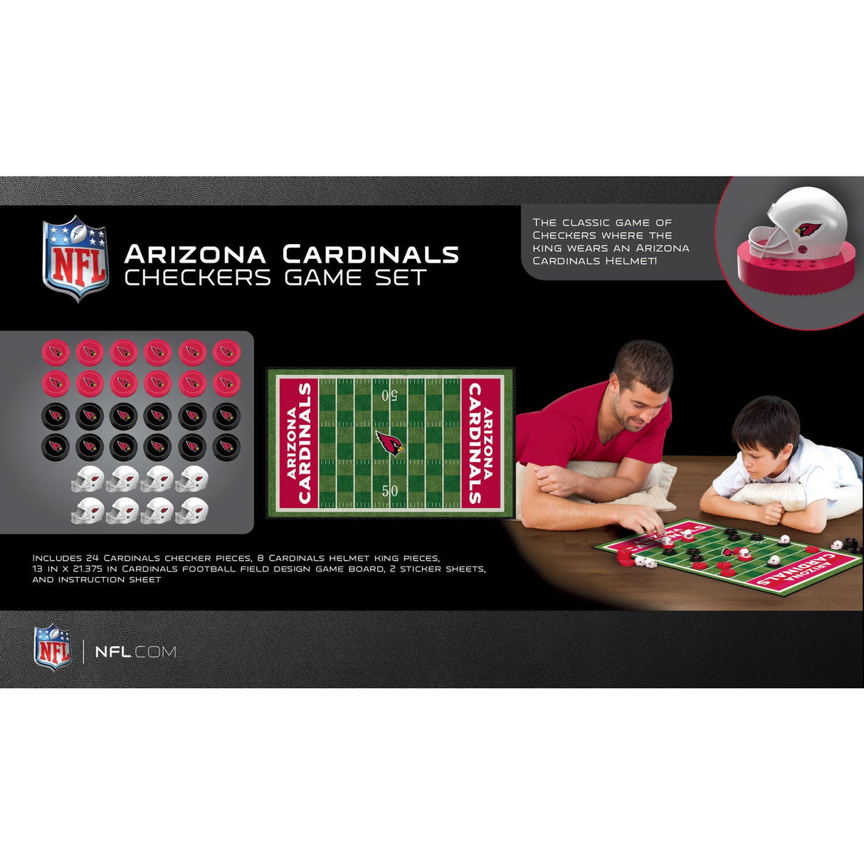 Arizona Cardinals Checkers Board Game by MasterPieces Puzzle Company INC