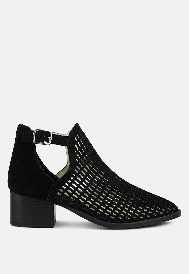 rosalyn block heeled cut-out sandal by London Rag