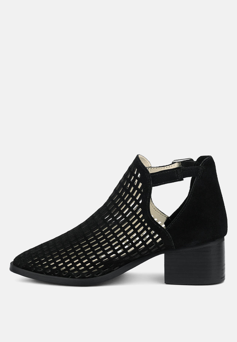 rosalyn block heeled cut-out sandal by London Rag