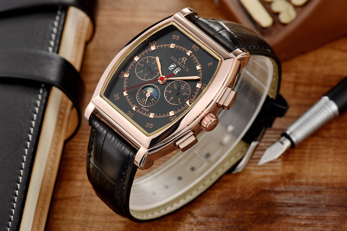 Rosegold/Black Ambassador (RESTOCK PRE-ORDER) by ASOROCK WATCHES