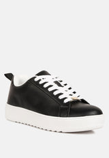 Rouxy Faux Leather Sneakers by London Rag