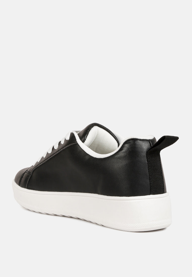 Rouxy Faux Leather Sneakers by London Rag