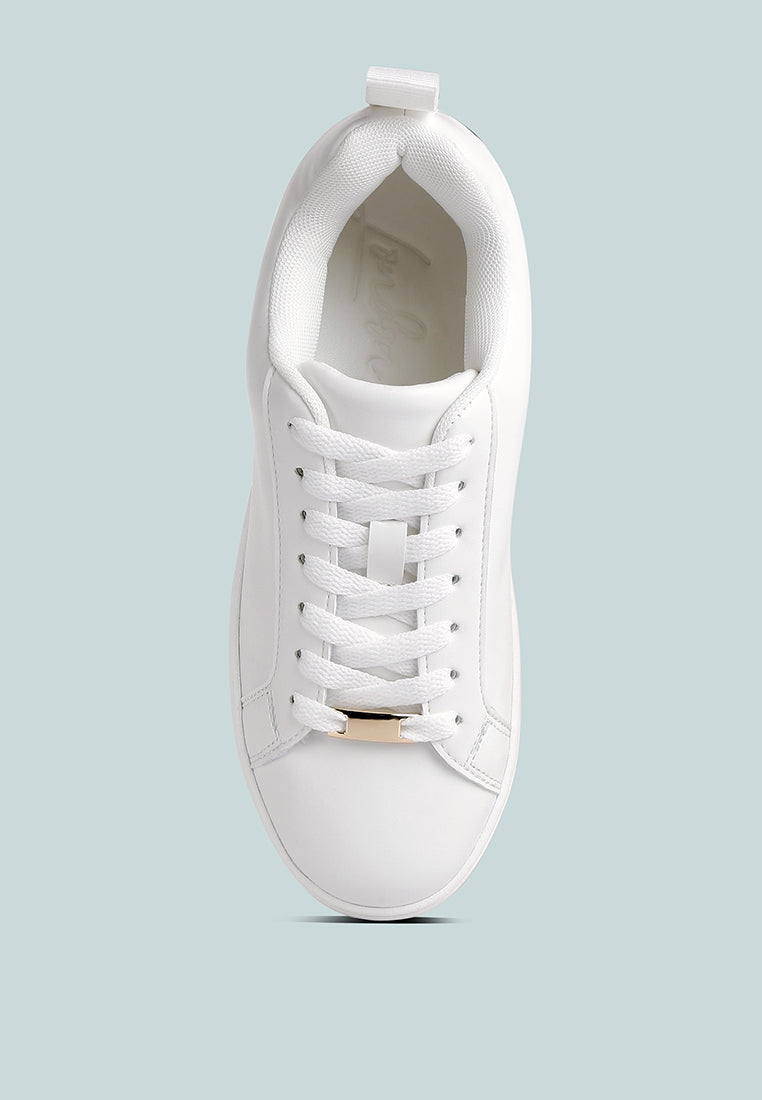 Rouxy Faux Leather Sneakers by London Rag