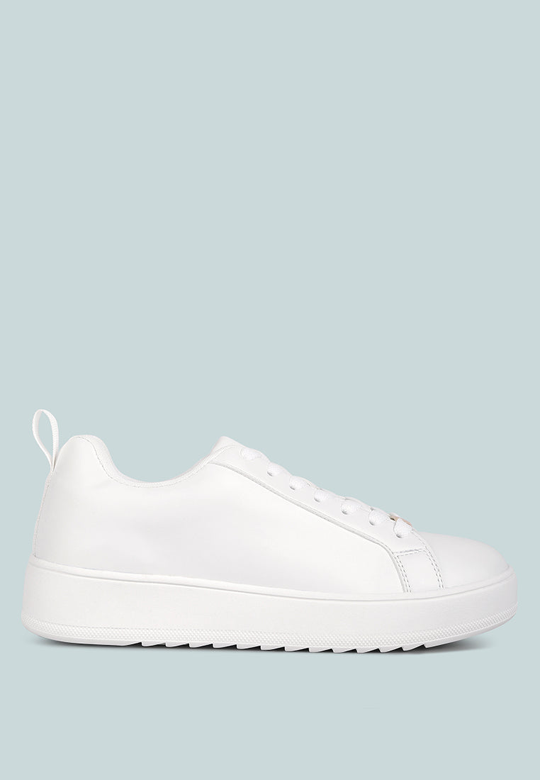 Rouxy Faux Leather Sneakers by London Rag