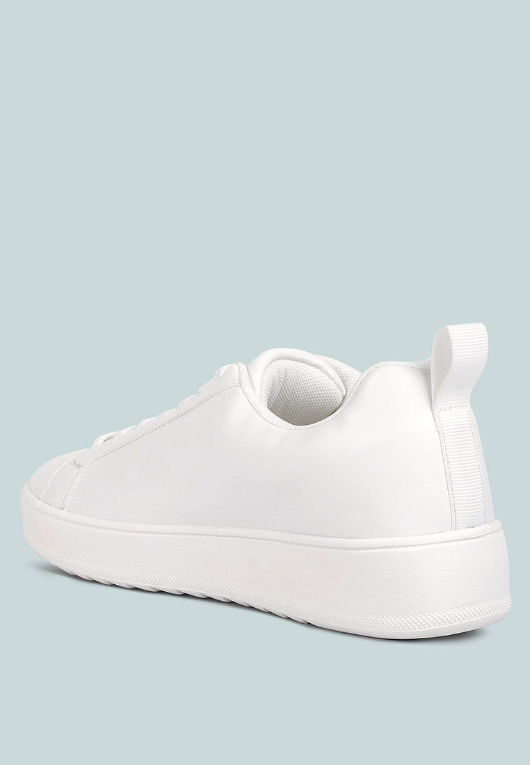 Rouxy Faux Leather Sneakers by London Rag