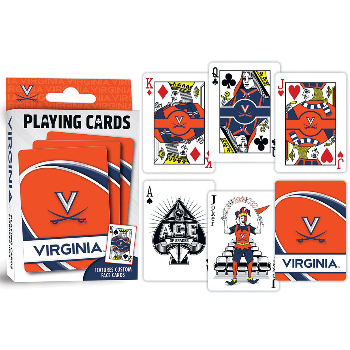 Virginia Cavaliers Playing Cards - 54 Card Deck by MasterPieces Puzzle Company INC