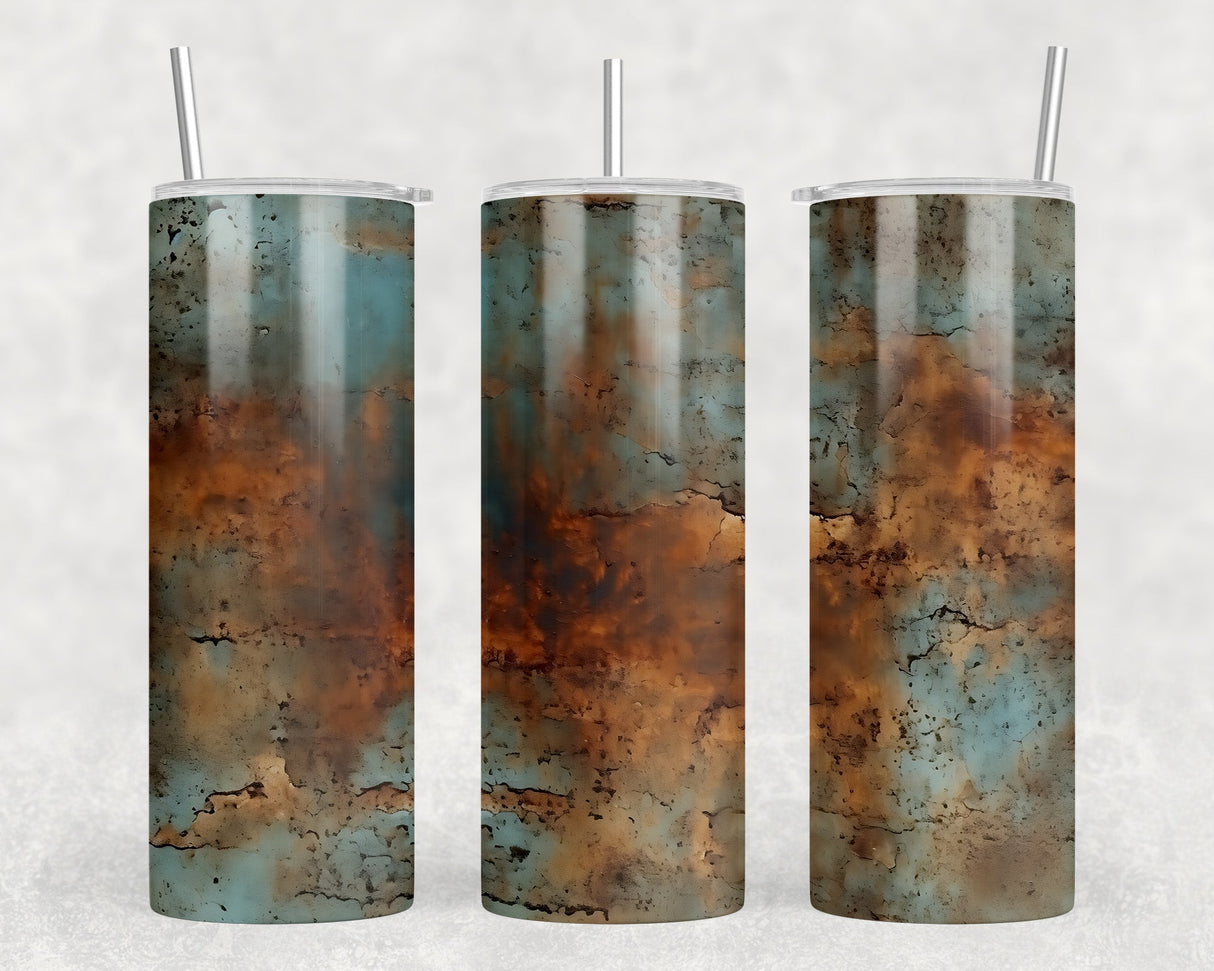 Rust - 20 oz Steel Skinny Tumbler - Optional Blue Tooth Speaker - Speaker Color will Vary by Rowdy Ridge Co