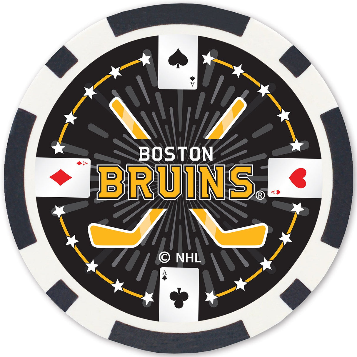 Boston Bruins 100 Piece Poker Chips by MasterPieces Puzzle Company INC