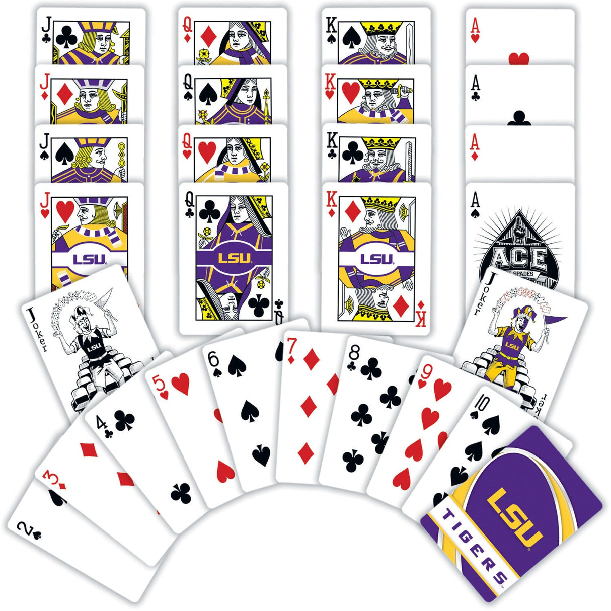 LSU Tigers Playing Cards - 54 Card Deck by MasterPieces Puzzle Company INC