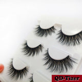 3 Pairs Natural Fashion Handmade Real Mink 3D False Eyelashes Thick Long Lashes by Js House