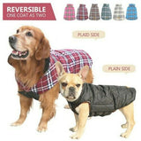 Kuoser Cozy Waterproof Windproof Reversible Brit Style Plaid Dog Vest Red LRG by Js House