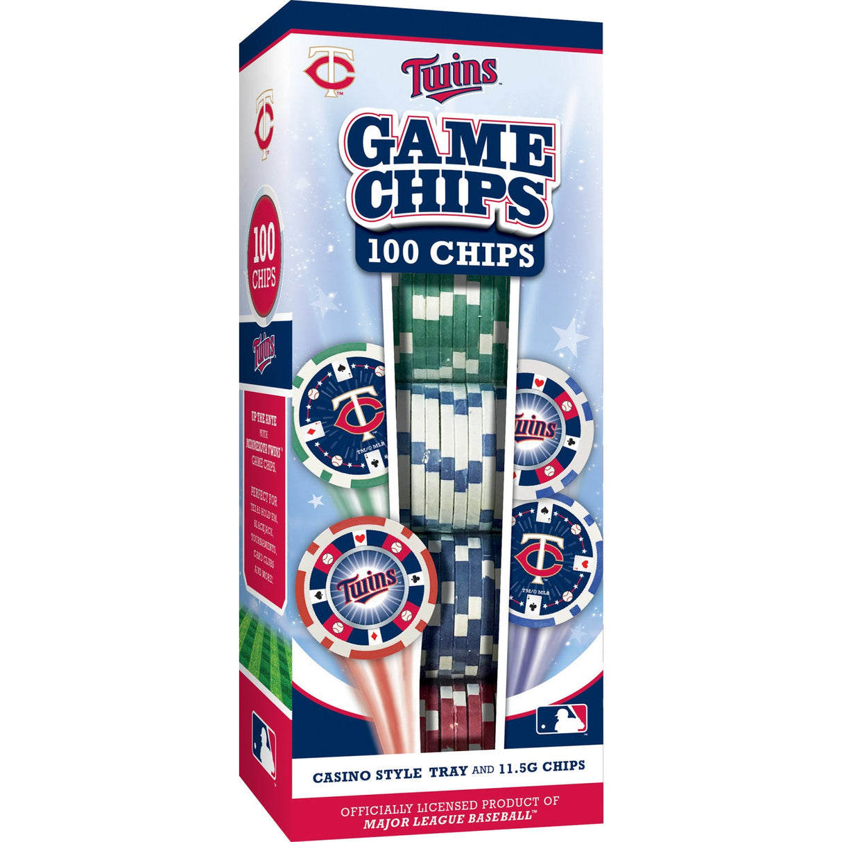 Minnesota Twins 100 Piece Poker Chips by MasterPieces Puzzle Company INC