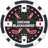 Chicago Blackhawks 100 Piece Poker Chips by MasterPieces Puzzle Company INC