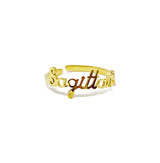 Scripted Zodiac Ring by Ellisonyoung.com