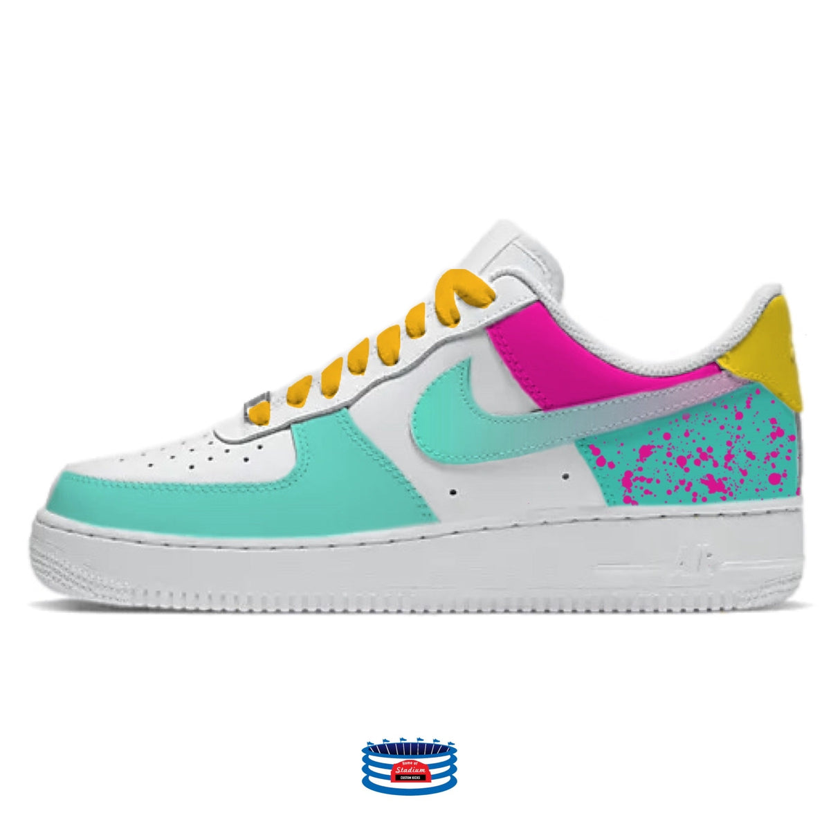 "San Diego" Nike Air Force 1 Low Shoes by Stadium Custom Kicks