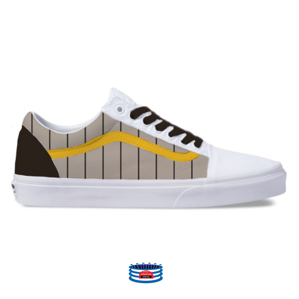 "San Diego" Vans Canvas Old School Shoes by Stadium Custom Kicks