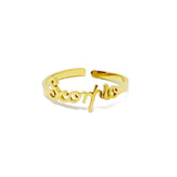 Scripted Zodiac Ring by Ellisonyoung.com