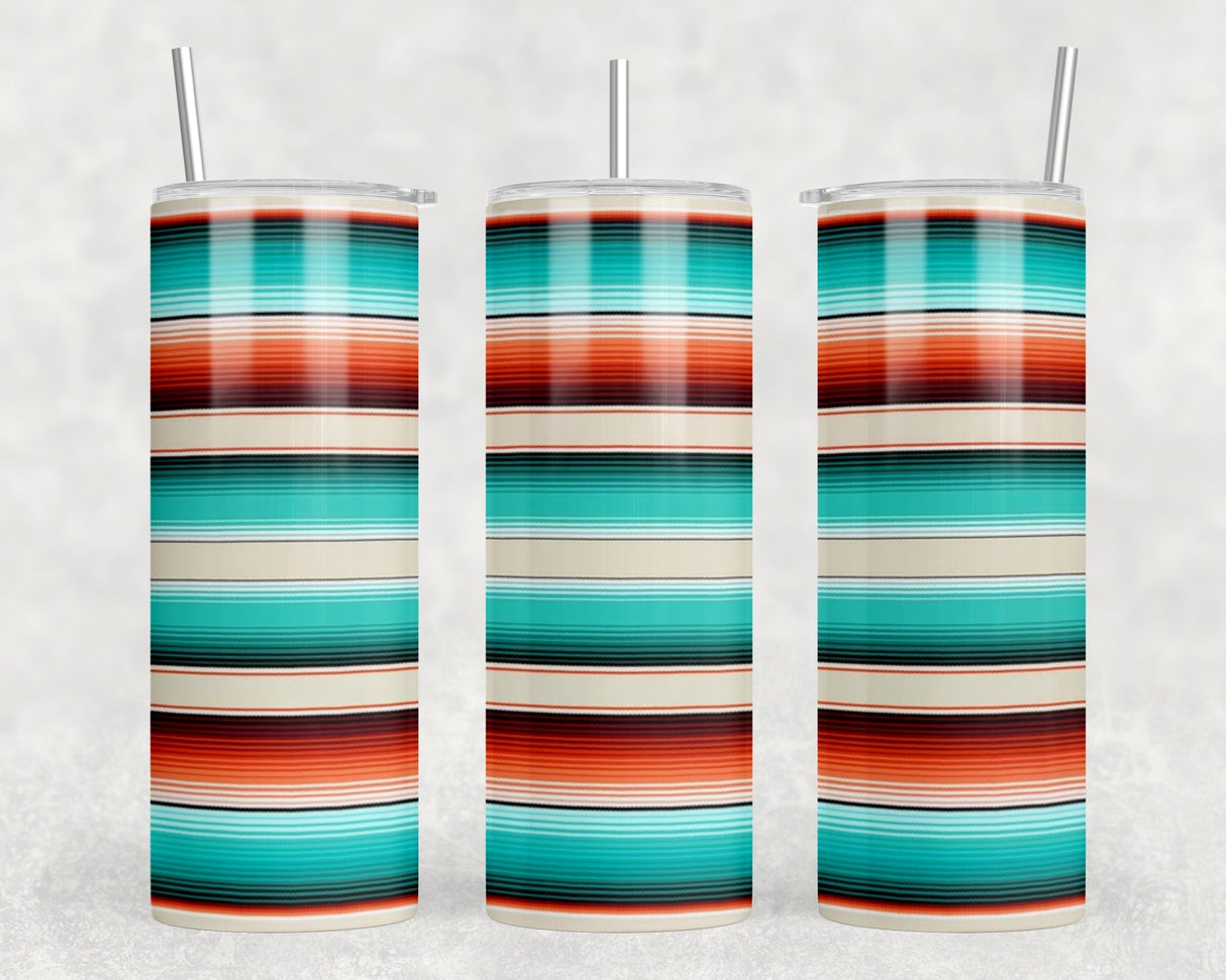 Serape|Skinny Tumbler|Optional Bluetooth Speaker| Speaker Color Varies by Rowdy Ridge Co