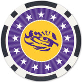 LSU Tigers 100 Piece Poker Chips by MasterPieces Puzzle Company INC