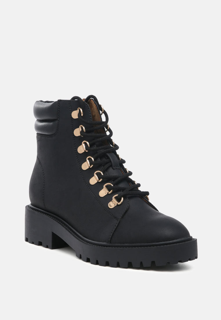 shirly soft leather lace-up boots by London Rag