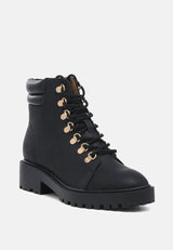 shirly soft leather lace-up boots by London Rag