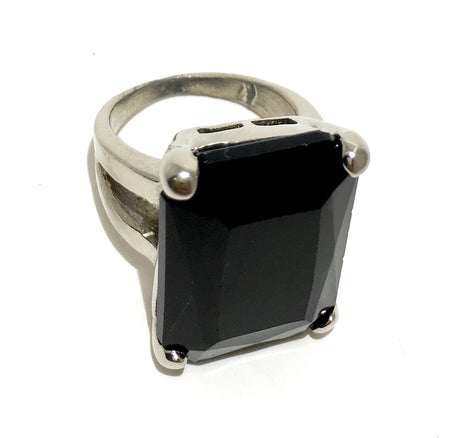 The Urban Charm Jet Black Crystal Signature Statement Ring by The Urban Charm