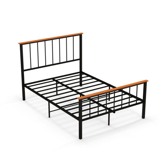 Full/Queen Bed Frame with Headboard and Footboard-Full Size