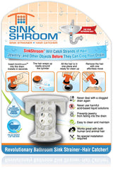 SinkShroom® (White) The Hair Catcher That Prevents Clogged Bathroom Sink Drains by TubShroom.com