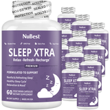 Sleep Xtra, Natural Non-Habit Forming Sleep Aid for Teens & Adults, 60 Vegan Capsules by NuBest Nutrition®