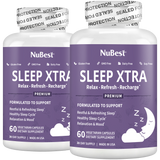 Sleep Xtra, Natural Non-Habit Forming Sleep Aid for Teens & Adults, 60 Vegan Capsules by NuBest Nutrition®