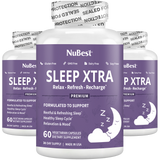 Sleep Xtra, Natural Non-Habit Forming Sleep Aid for Teens & Adults, 60 Vegan Capsules by NuBest Nutrition®