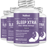 Sleep Xtra, Natural Non-Habit Forming Sleep Aid for Teens & Adults, 60 Vegan Capsules by NuBest Nutrition®