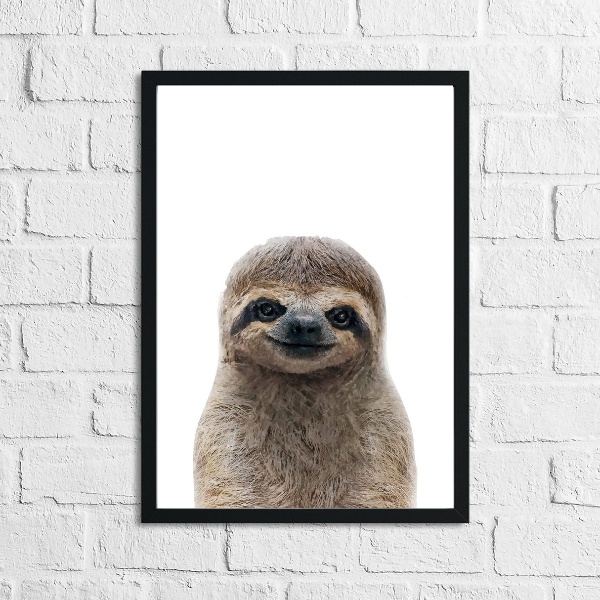 Sloth Colour Animal Children's Nursery Room Wall Decor Print by WinsterCreations™ Official Store