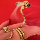 Snake in the Grass Joint Holder Ring by Her Highness