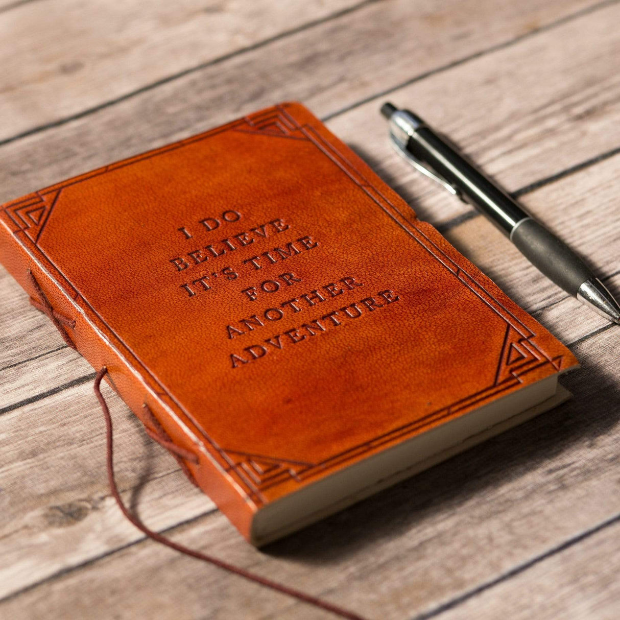 Another Adventure Quote Leather Journal by Soothi