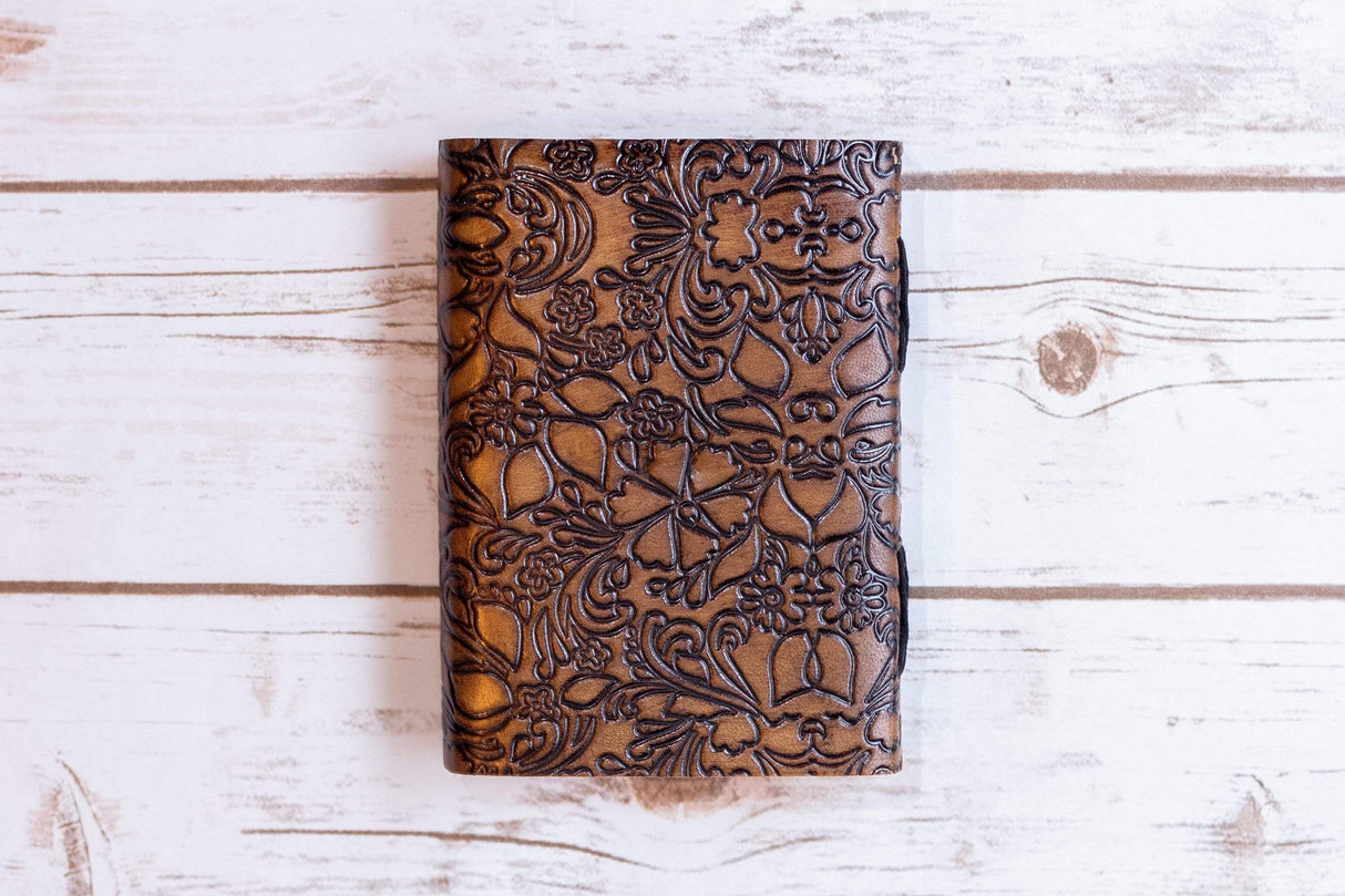 Floral Embossed Latch Journal by Soothi