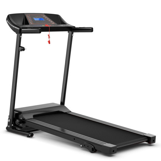 1.0 HP Foldable Treadmill Electric Support Mobile Power