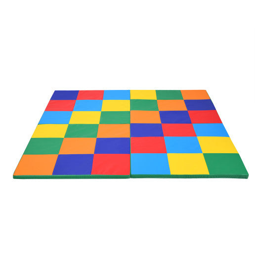 58 Inch Baby Folding Activity Floor Mat Toddler Foam Play Mat