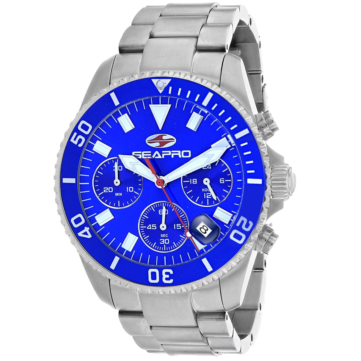 Seapro Men's Scuba 200 Chrono Blue Dial Watch - SP4352 by Balec Group